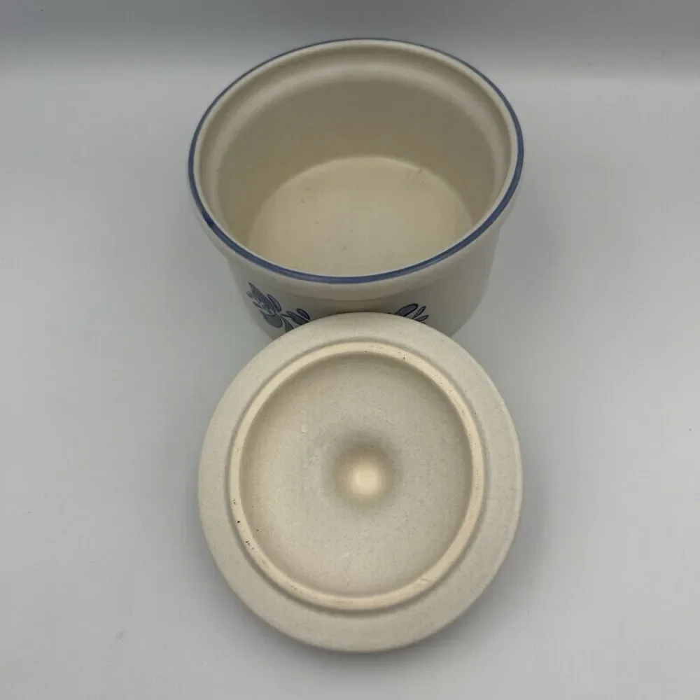 Vintage Pfaltzgraff Yorktowne Covered Butter Tub Crock Lid #065 USA Stoneware